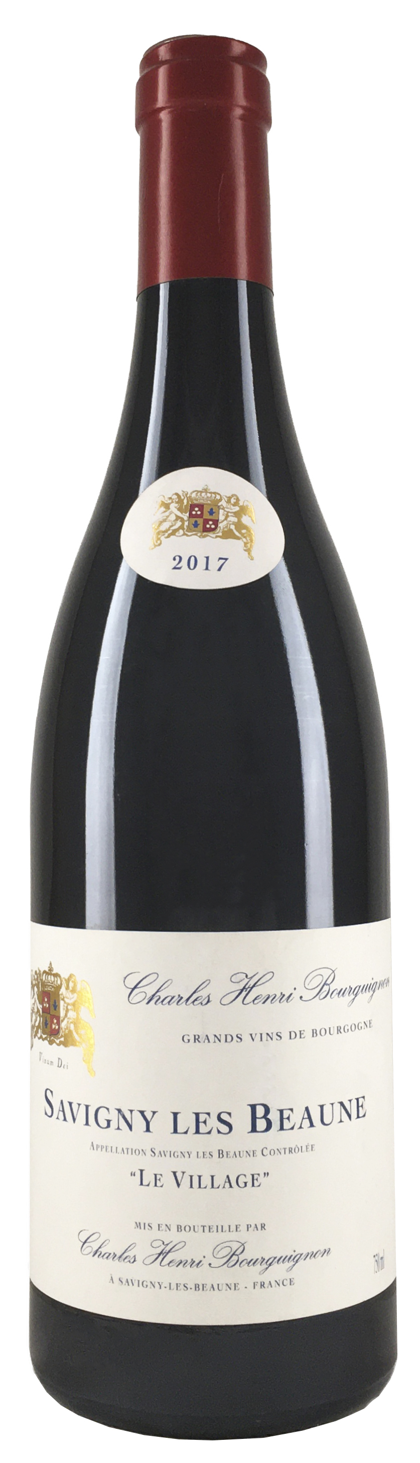 Вино Шарль Анри Бургиньон Савиньи Ле Бон Ле Вилляж сухое красное з.н.м.п регион Бургундия 0,75л.