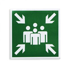 
          Информационная наклейка 10,0 см x 10,0 см, "Пунк (место) сбора"