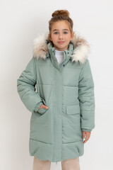 пальто  для девочки  ВК 38094/8 УЗГ