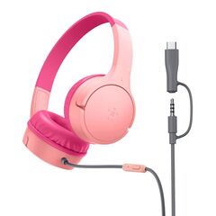 Наушники Belkin Wired On-Ear Headphones Kids, розовый