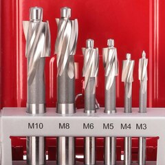 Набор цековок М3-M10 DIN373 (проходные) HSS 6шт Ruko 102450 (В)