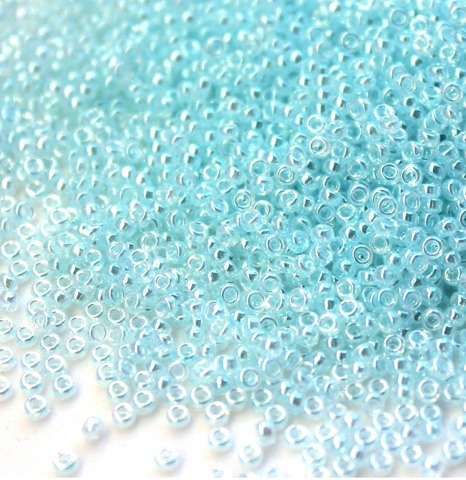 6/0 RR-0522 Бисер круглый Миюки /Miyuki round 6/0 Ceylon light aqua