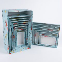 Коробка одиночная, Прямоугольник, Машинки, 19*13*8 см