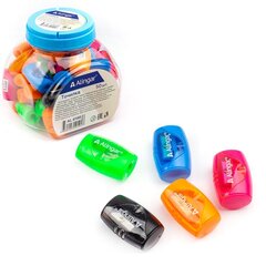 
          Точилка пластиковая Alingar, 1 отверстие, контейнер, ассорти, упаковка пластиковая банка(50шт)