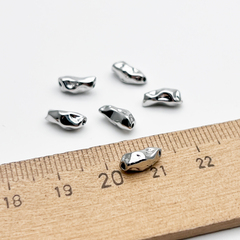 Бусина, цвет серебро (родий), размер 9*4 мм, цена за 1 шт