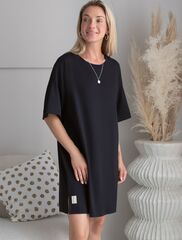 Платье из премиального хлопка с вышивкой на рукаве  D42.090 (130874)