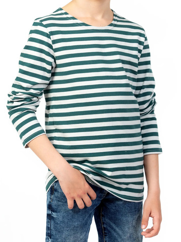 Тельняшка детская х/б зеленая