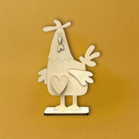 Петух с кармашком, 22,5*15см фанера