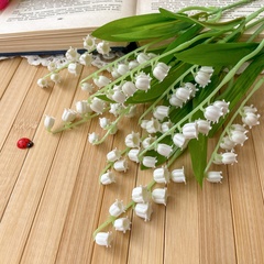 Ландыши искусственные из мягкого пластика, реалистичные, 35 см, набор 5 веток