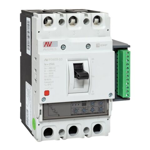 Выключатель автоматический в литом корпусе AV-POWER-2/3 250А 50кА ETU2,2 EKF