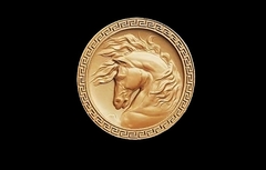 Силиконовый молд № 0327 медальон Голова коня