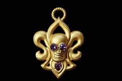 Силиконовый молд Череп Флер де Лис