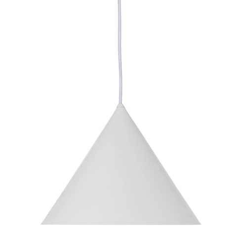 Лампа подвесная Benjamin XL, белая матовая, белый шнур