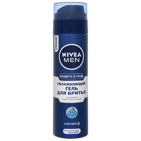 Təraş üçün gel \ Гель для бритья Nivea Men Классический с алоэ вера и провитамином В5 200 мл