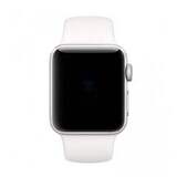 Силиконовый эластичный ремешок без застежек 42 мм / 44 мм / 45 мм / 49 мм для Apple Watch (размер - 153 мм) (Белый)