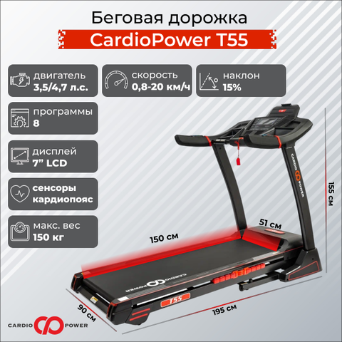 Беговая дорожка CardioPower T55