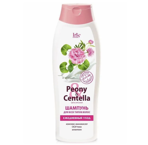 Peony & Centella Шампунь для всех типов волос ежедневный уход 400мл Iris