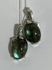 Радикал нат(серьги из серебра)