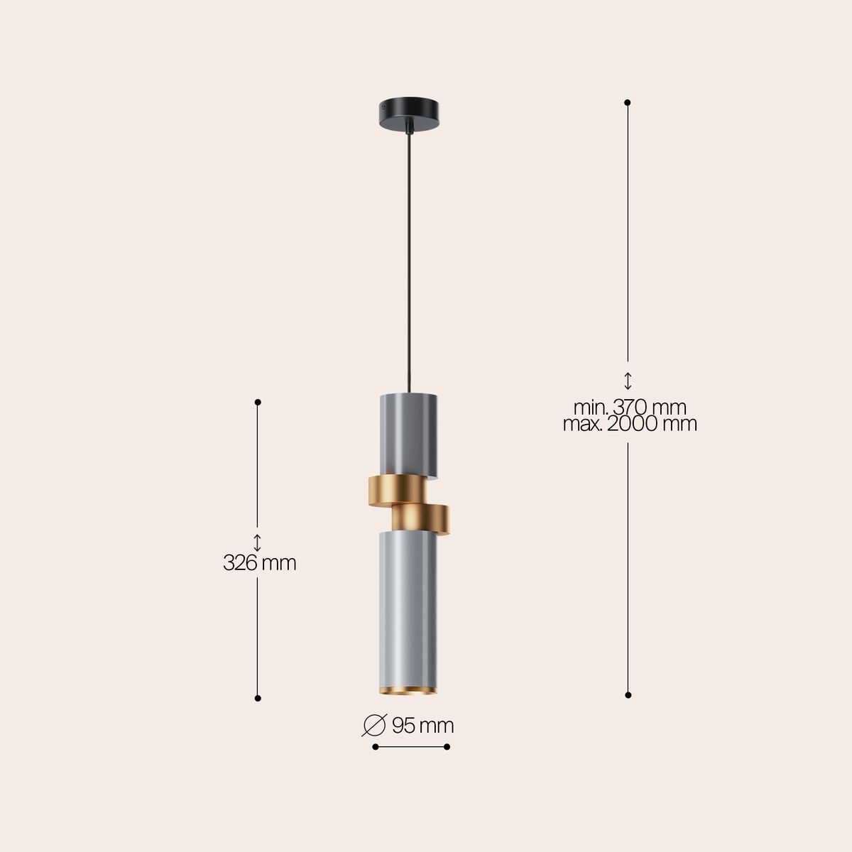 Подвесной светильник Maytoni Palette MOD303PL-01CFL2