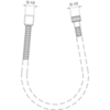 Шланг душевой металлический 125 см Ideal Standard CeraWell A2403AA