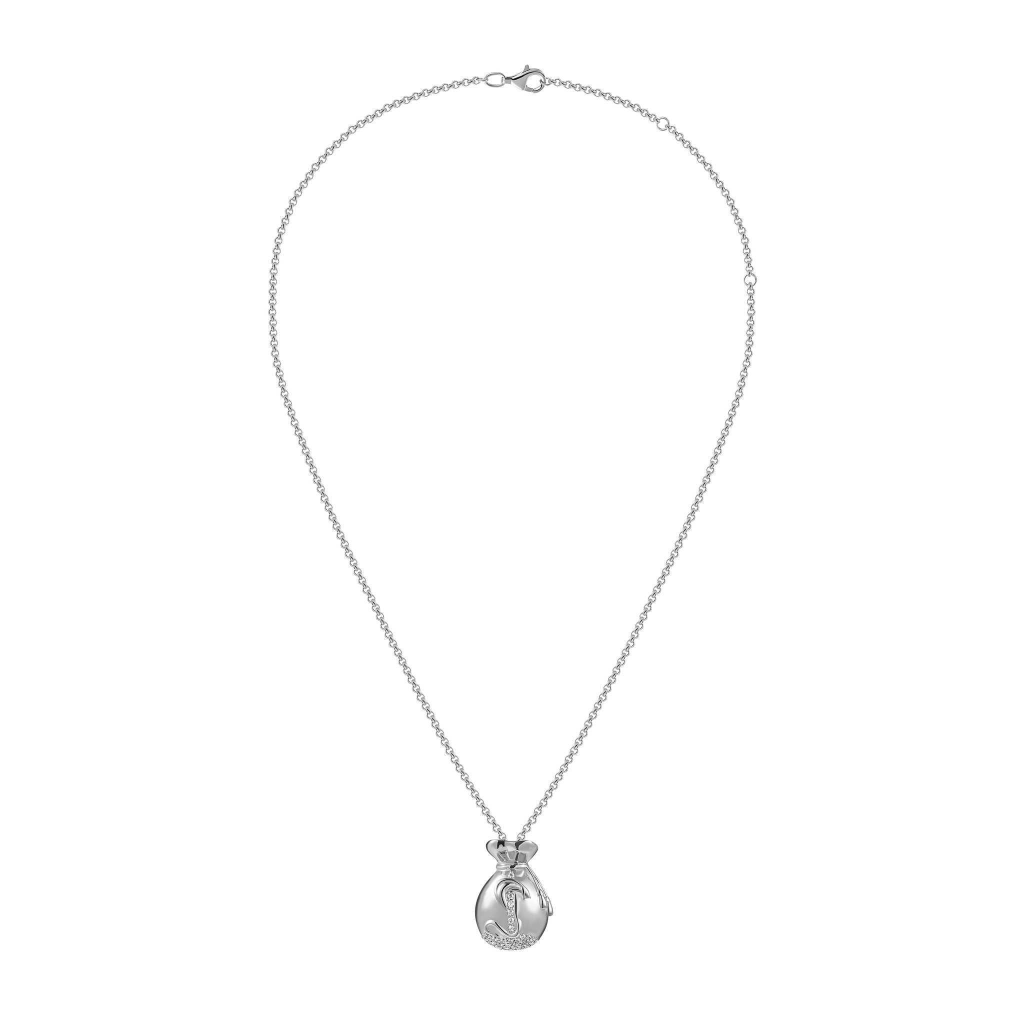 VIVA LA VIKA Колье Money Bag Necklace - Silver