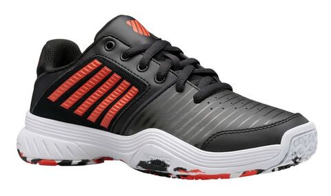 Детские теннисные кроссовки K-Swiss Court Express Omni - jet black/spicy orange/white