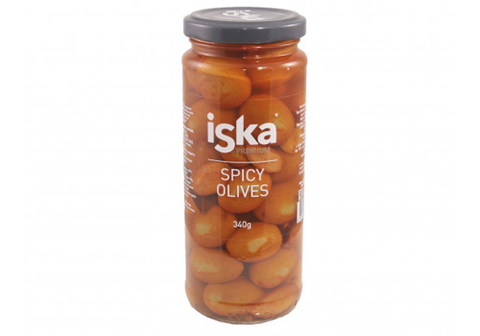 Острые оливки с косточкой Iska, 340г