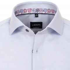 Сорочка мужская Venti Modern Fit 113728600-100 голубая из фактурной ткани