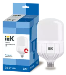 Лампа светодиодная HP 30Вт 230В 6500К Е27 IEK LLE-HP-30-230-65-E27