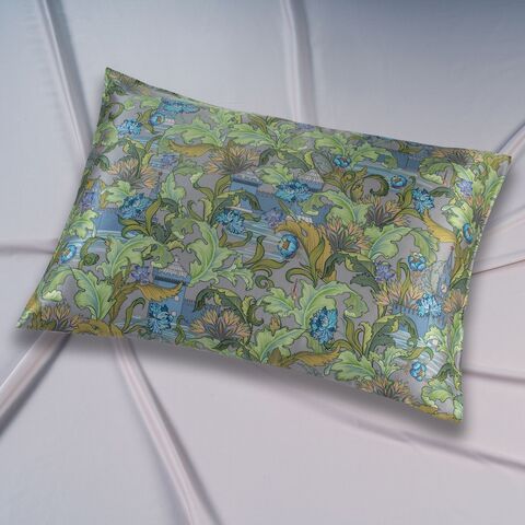 Наволочка 50x70 Mollen Рассвет светло-серая шелковая