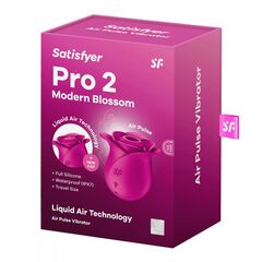 Ярко-розовый вакуум-волновой стимулятор Pro 2 Modern Blossom - 