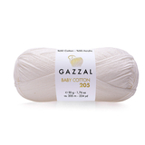 Пряжа Gazzal Baby Cotton 205 цвет 531 молочный
