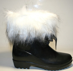 Осенняя обувь - женские резиновые сапоги BLM - Black/