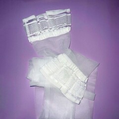 Чулки Fashion Stockings, стандарт белые