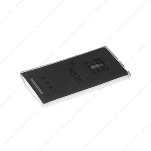 Накладка силиконовая для Nokia N830 черная (прозрачная)