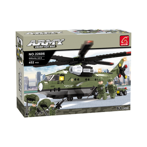 Игровой конструктор Ausini 22606 АРМИЯ (452 детали в наборе)