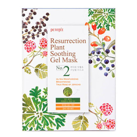 Petitfee Resurrection Plant Soothing Gel Mask - Тканевая маска для лица с экстрактом иерихонской розы