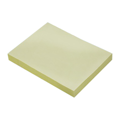 Блок для записей Basir, с липким слоем, 7.6*10.1 см, 100 листов, жёлтый