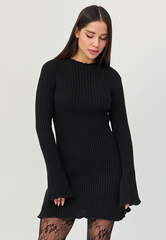 Платье вязаное мини