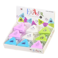 
          Ластик Basir, треугольная форма, цветной корпус, с рисунком