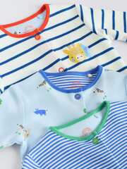 Комбинезон / Cлип для малышей Next E19-562, 3 шт., Белый, Синий, Голубой