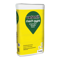 Штукатурка гипсовая белая Weber Vetonit Mech Gyps 30кг