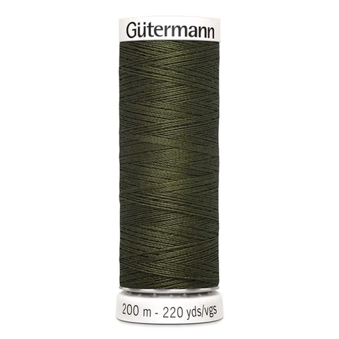 Нить Sew-All 200 м, Gutermann, 399 серо-оливковый хаки