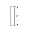 Зеркальный шкаф Geberit Option Basic с подсветкой, две двери: B=56см, H=67.5см, T=14см, Тип штекера=CEE 7/16, белый / лакированный матовый, с зеркальным покрытием внутри и снаружи