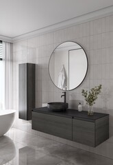 Armadi Art Комплект QUATRO M2-140 тумба+раковина чаша Nero Marquina