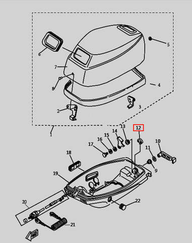 Держатель для лодочного мотора T9.8 Sea-PRO