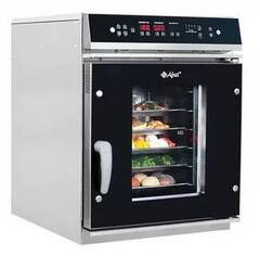 11000019101 Абат Пароконвектомат ПКА 6-1/2П верхняя панель управления (парогенератор, 6хGN-1/2, память на 99 программ приготовления, термощуп, регулировка влажности, вся нерж, без г/емкостей) черный дизайн, реверс, 230 В