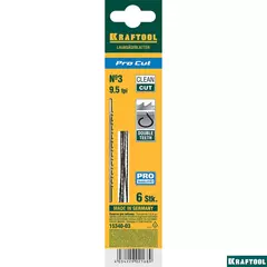 KRAFTOOL Pro Cut, 130 мм, 6 шт, полотна для лобзика (15340-03)