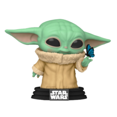 Фигурка Funko POP! Bobble Star Wars Mandalorian Grogu with Butterfly (Exc)