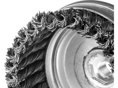 ЗУБР 80 мм, стальная проволока 0.8 мм, чашечная щетка-крацовка для УШМ, Профессионал (35271-080)